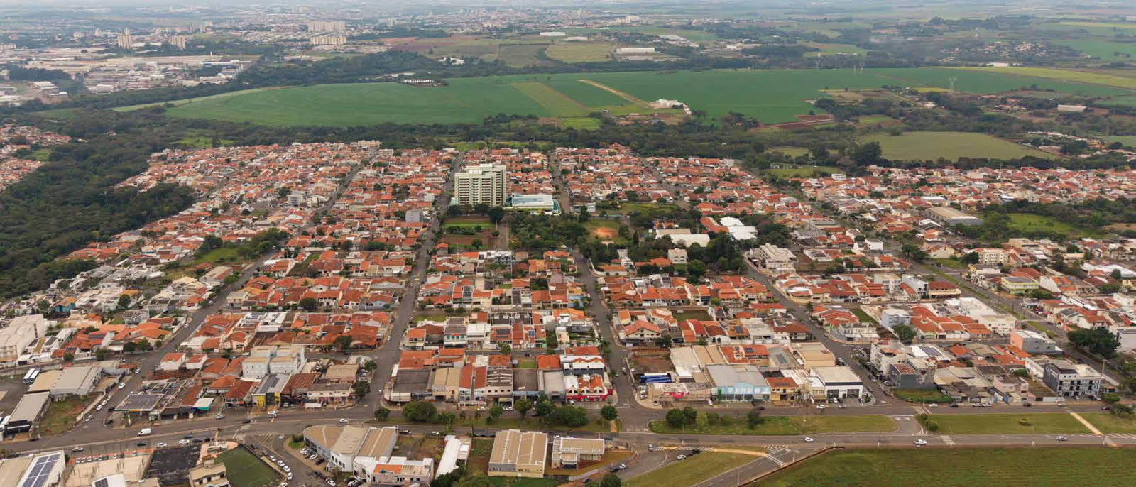 Vista aérea do Riviera Home Resort em Americana