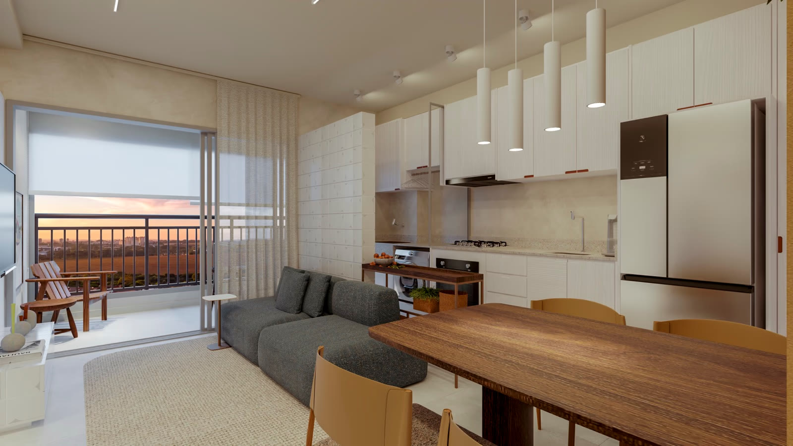 Apartamento decorado